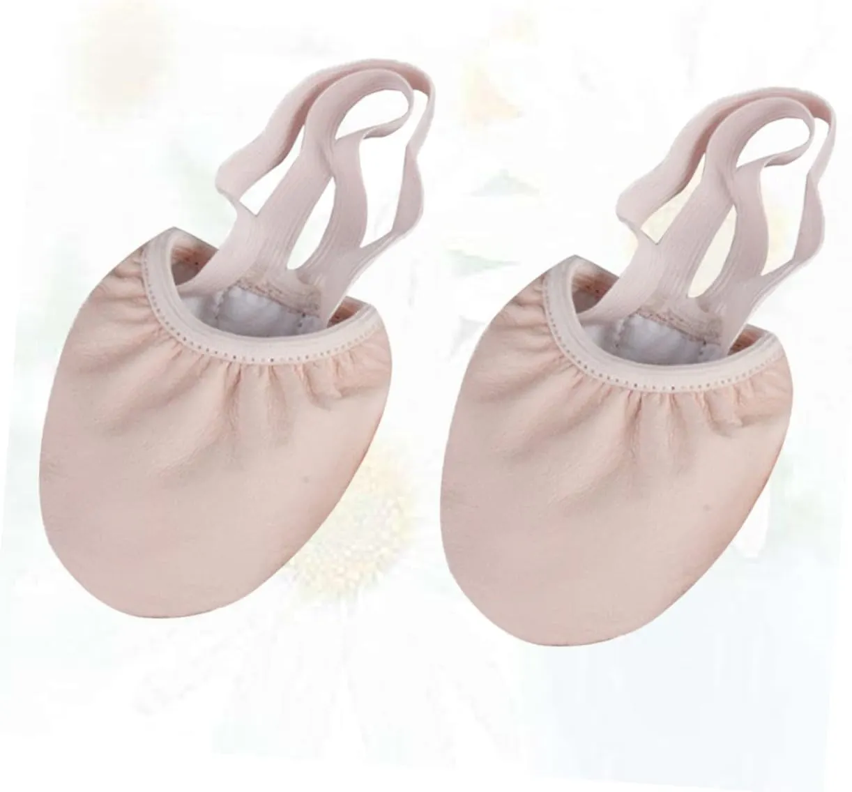 1 Pair Ballet Shoes for Adult Elastic Band Half Dance Shoes Breathable Toe Protector Non Slip Design for Yoga Modern Dance Jazz and More
