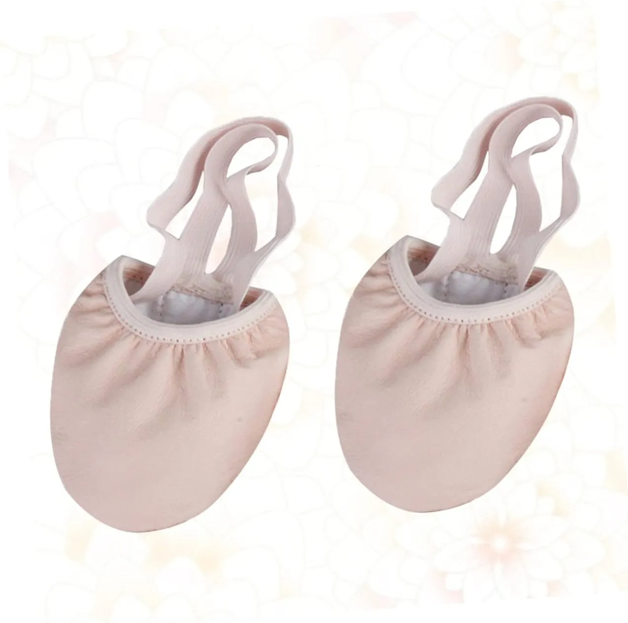 1 Pair Ballet Shoes for Adult Elastic Band Half Dance Shoes Breathable Toe Protector Non Slip Design for Yoga Modern Dance Jazz and More