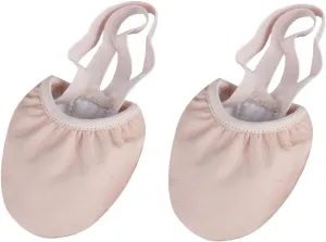 1 Pair Ballet Shoes for Adult Elastic Band Half Dance Shoes Breathable Toe Protector Non Slip Design for Yoga Modern Dance Jazz and More