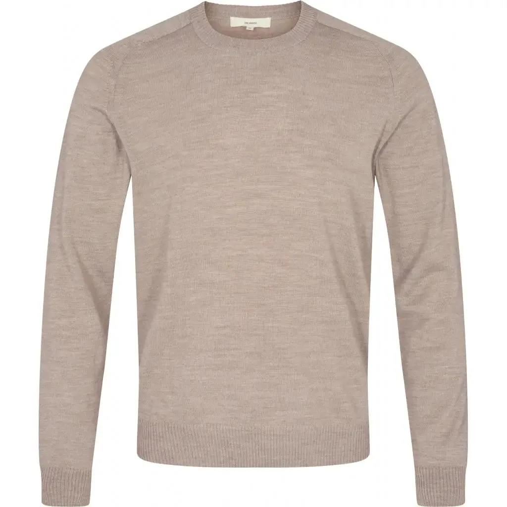 2Blind2C Tan Merino Wool Crewneck Sweater