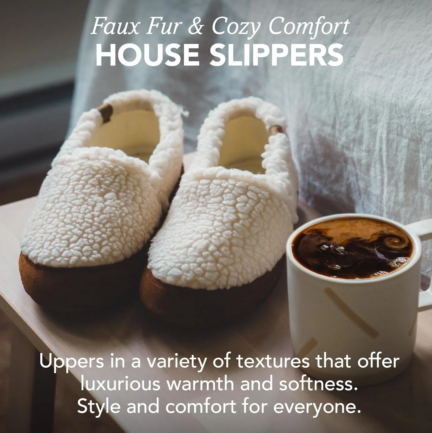 Acorn Women??s Moc Slippers with Comfortable Cloud-Like Feel, Soft and Cozy Uppers and Non-Slip Sole