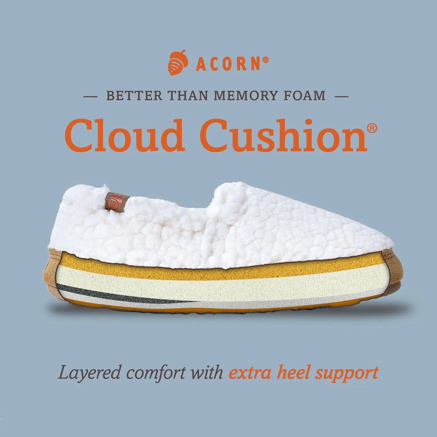 Acorn Women??s Moc Slippers with Comfortable Cloud-Like Feel, Soft and Cozy Uppers and Non-Slip Sole