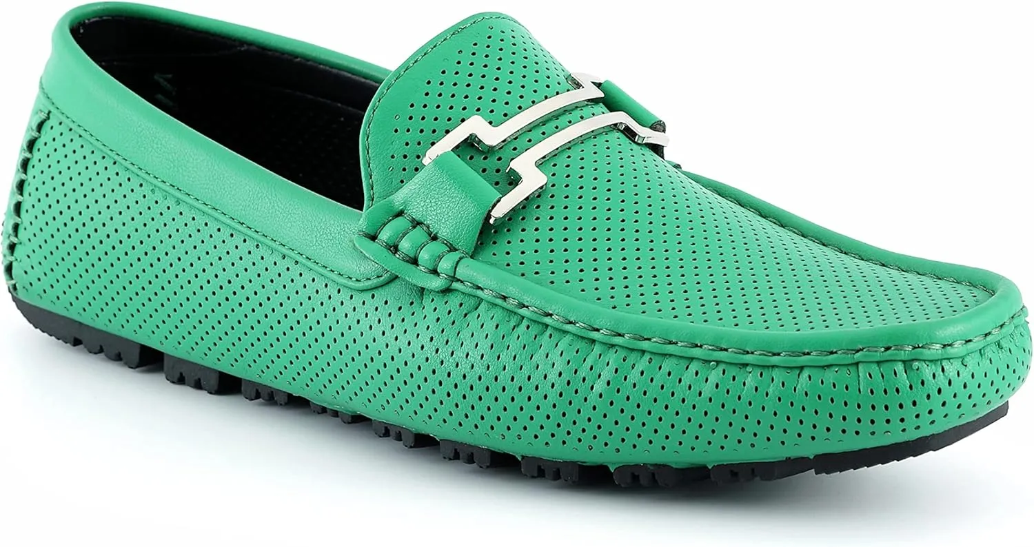Amali Slip-On Loafer Matching Color Bit, Comfortable Driving Moccasins Shoes for Men
