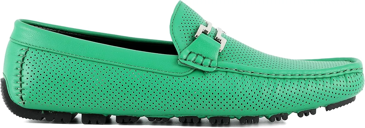 Amali Slip-On Loafer Matching Color Bit, Comfortable Driving Moccasins Shoes for Men