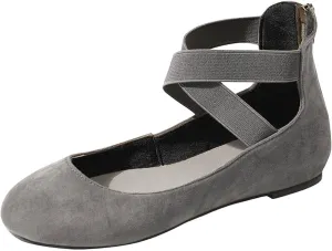 AMDBEL Bowknot Ballet Flats Womens Pointy Toe Flat Shoes Suede Dress Shoes Wear to Work Slip On Moccasins, Shoes for Women Sandals Dressy, Ballet Flats Shoes for Women Comfortable