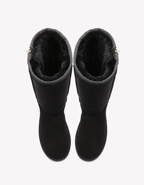Australian Shepherd UGG Boots Australia Premium Double Face Sheepskin Tall Side Zip