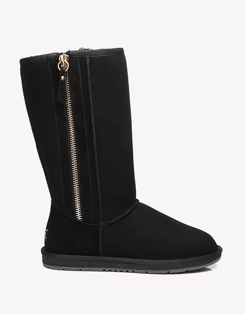 Australian Shepherd UGG Boots Australia Premium Double Face Sheepskin Tall Side Zip