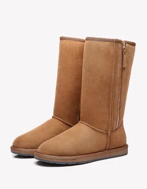 Australian Shepherd UGG Boots Australia Premium Double Face Sheepskin Tall Side Zip