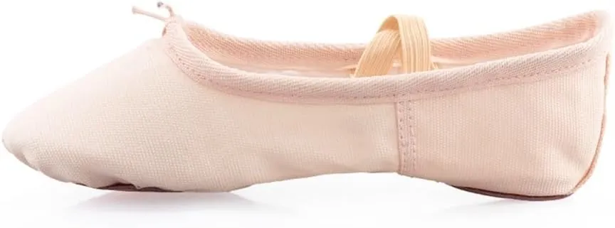Ballet Shoes Canvas for Girls Dance Slippers Split Sole Gymnastics Yoga Dancing Shoes for Kids Ballerina(Black,31)