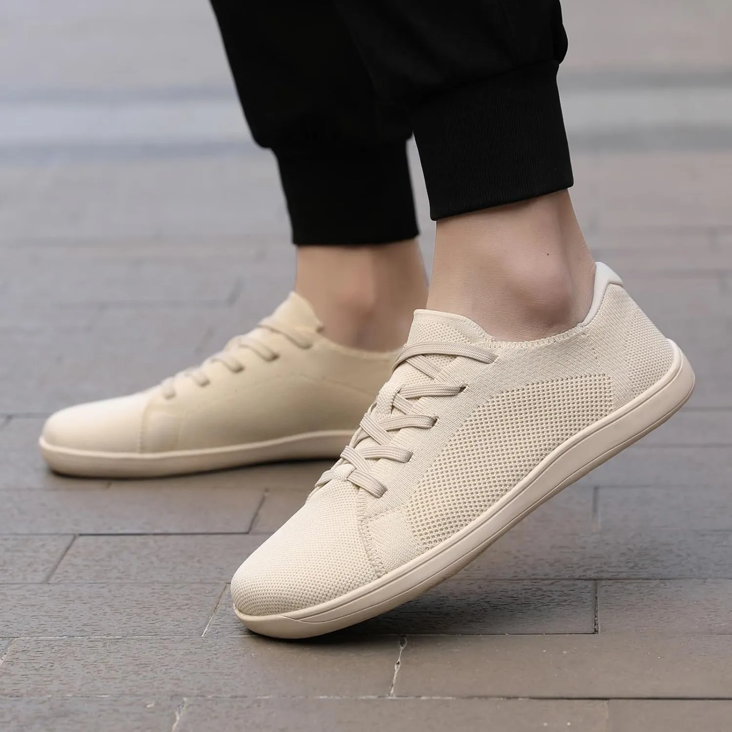 Barefoot Minimalist Shoes for Women Men Mesh Casual Fashion Sneakers Non Slip Wide Toe Box Zero Drop Soft Sole Shoes Lightweight Breathable Shoe for Outdoor Walking Running Driving