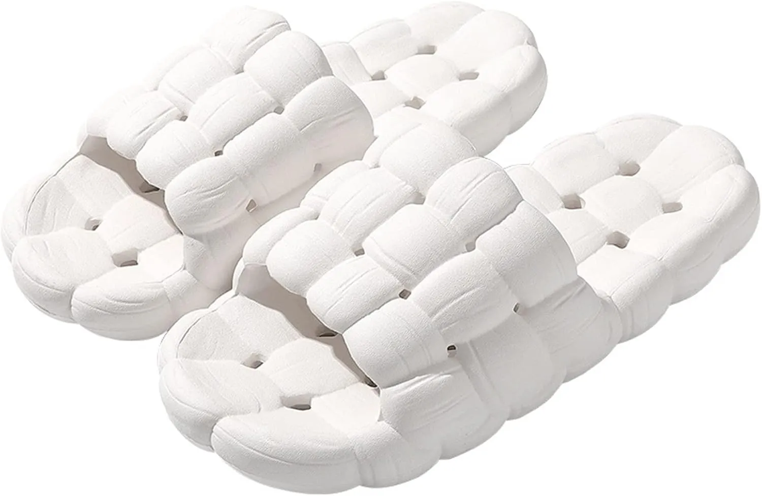 Bath Slippers Non Slip Indoor Home Bedroom Pool Slides Non Slip Summer Bathroom Indoor House Slippers with Drain Holes