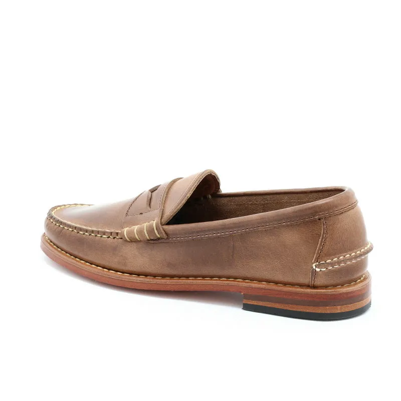 Beefroll Penny Loafers - Natural
