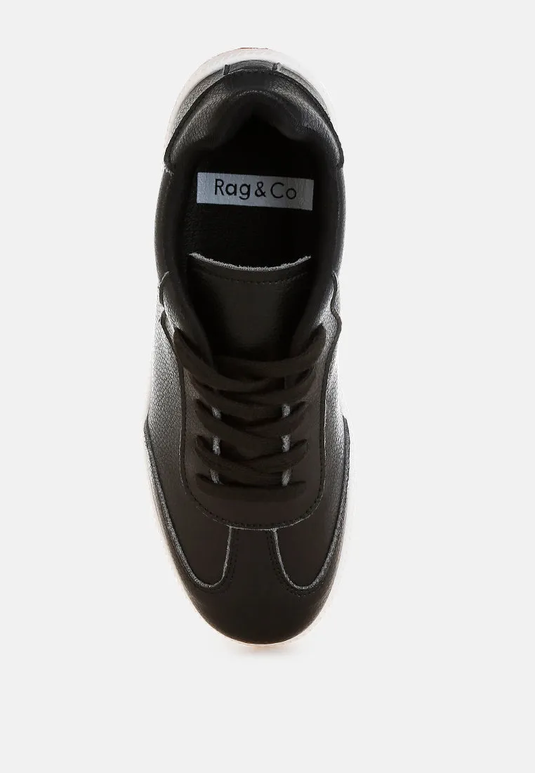 Bostonia Real Leather Casual Sneakers