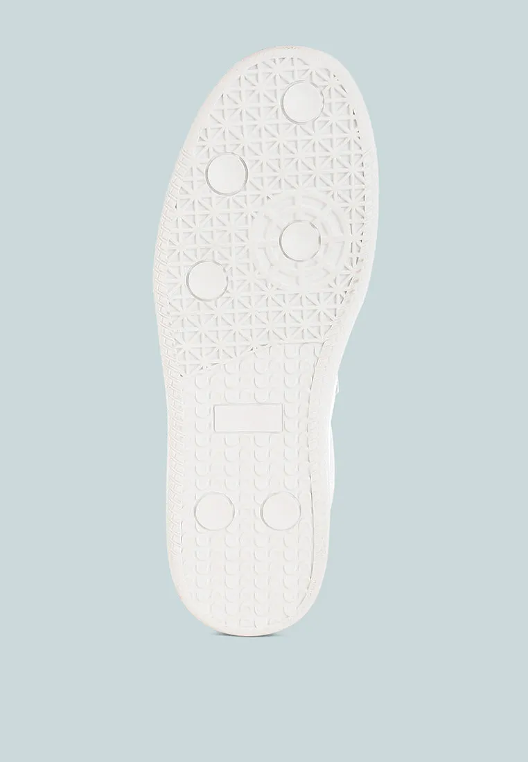 Bostonia Real Leather Casual Sneakers