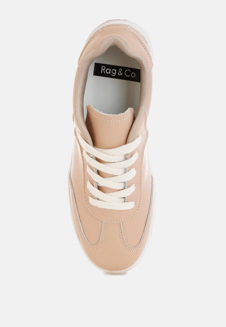 Bostonia Real Leather Casual Sneakers
