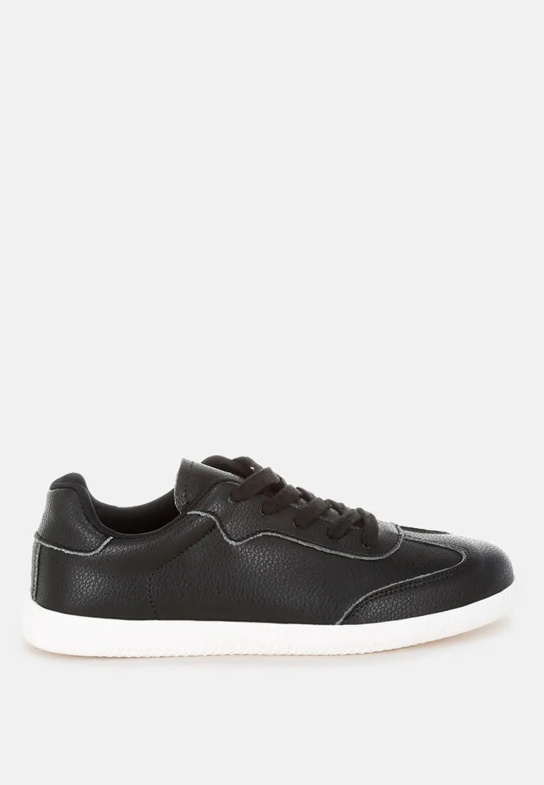 Bostonia Real Leather Casual Sneakers