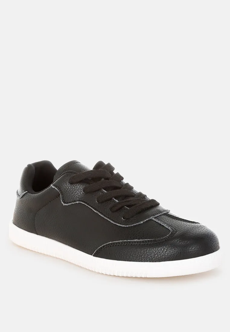 Bostonia Real Leather Casual Sneakers
