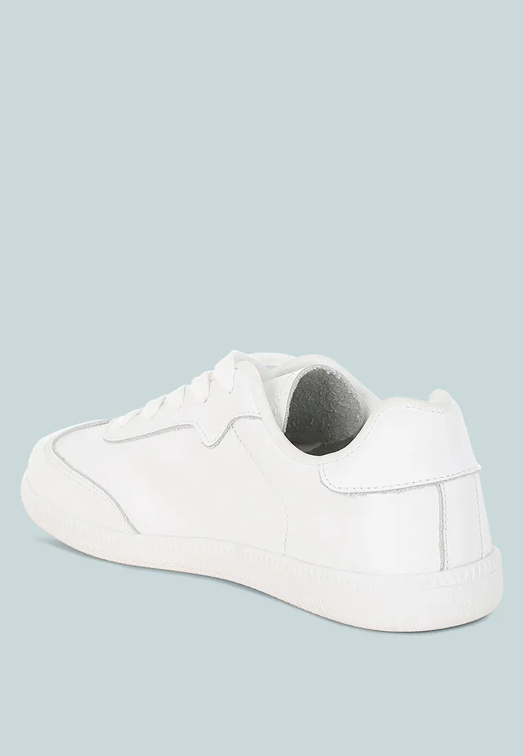 Bostonia Real Leather Casual Sneakers