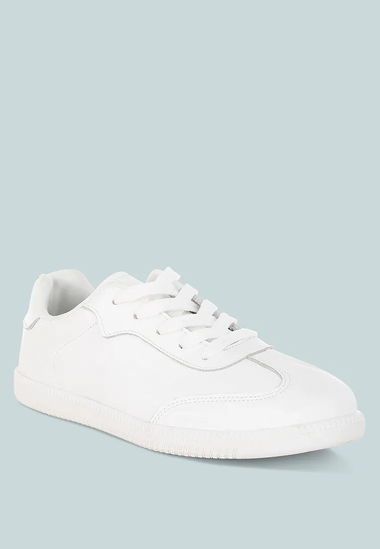 Bostonia Real Leather Casual Sneakers