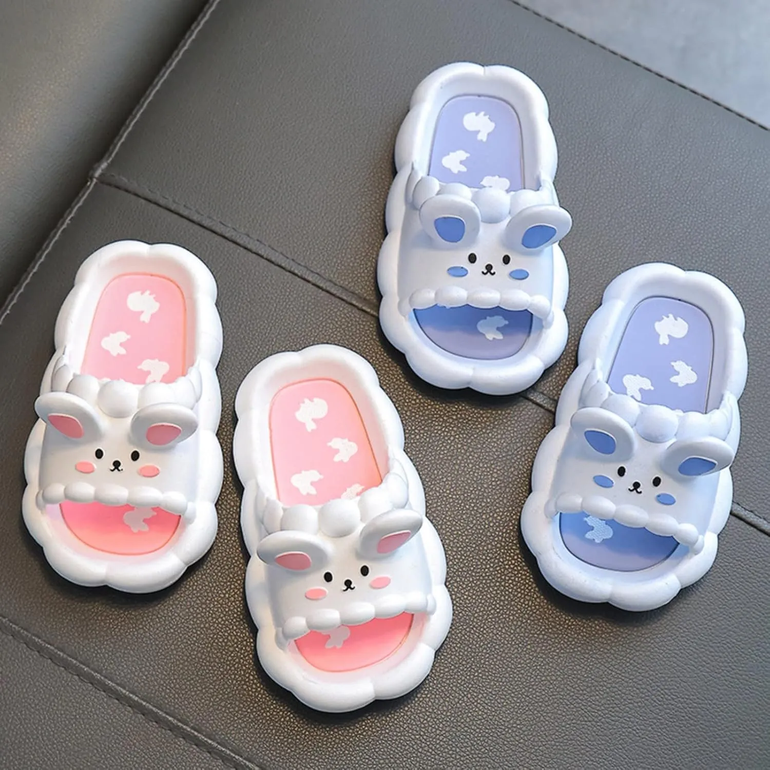 Boys Girls Cartoon Cloud Slippers Toddlers Cute Open Toe Shower Sandals Anti Slip Home Bathing Beach Pool Shoes