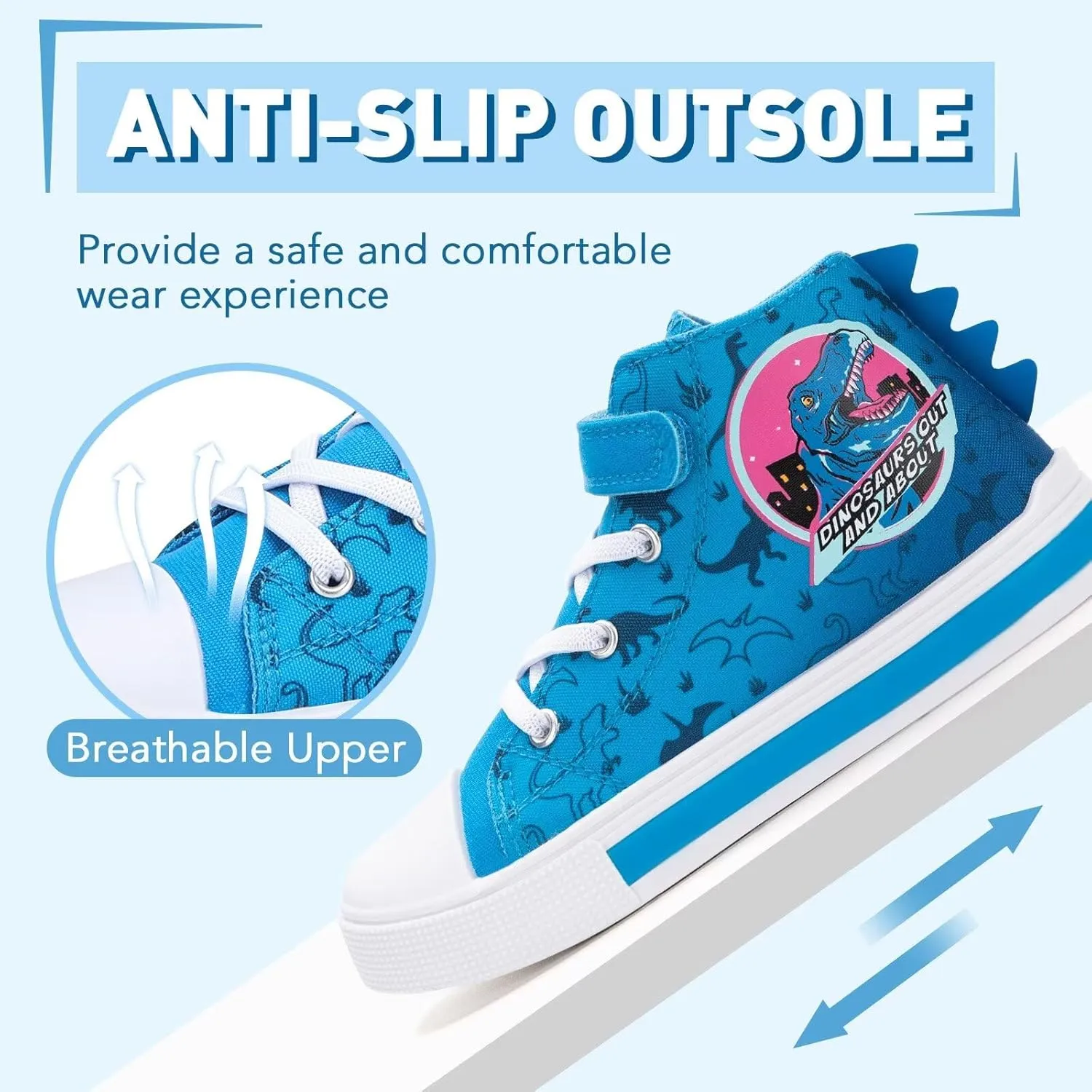 Boys Girls Light up Sneakers Kids High Top Flashing Canvas Shoes Toddler Casual Easy Fasten Walking Sneaker