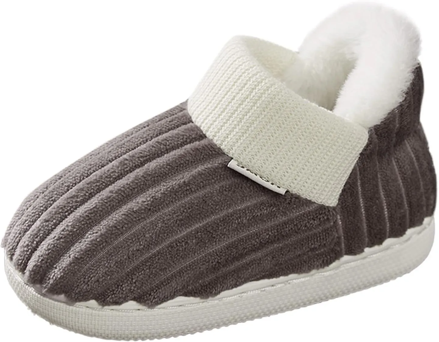 Boy's Girl's Winter House Slippers Kids Indoor Outdoor Warm Plush Cotton Slippers Boots Anti-Slip Bedroom Shoes