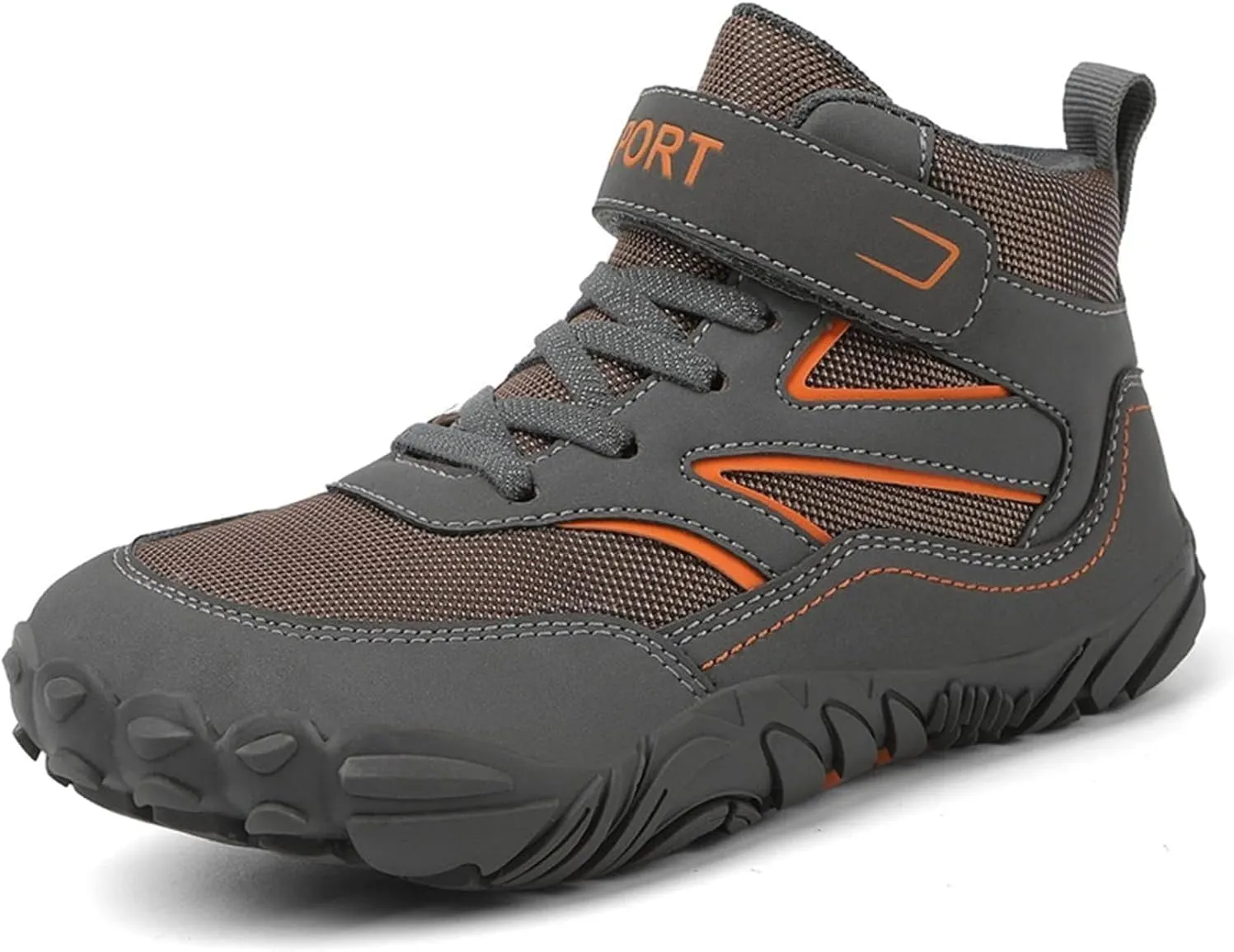 Boys Hiking Boots Outdoor High Top Boys Girls Outdoor Walking Climbing Sneaker Comfortable Adventure Trekking Shoes