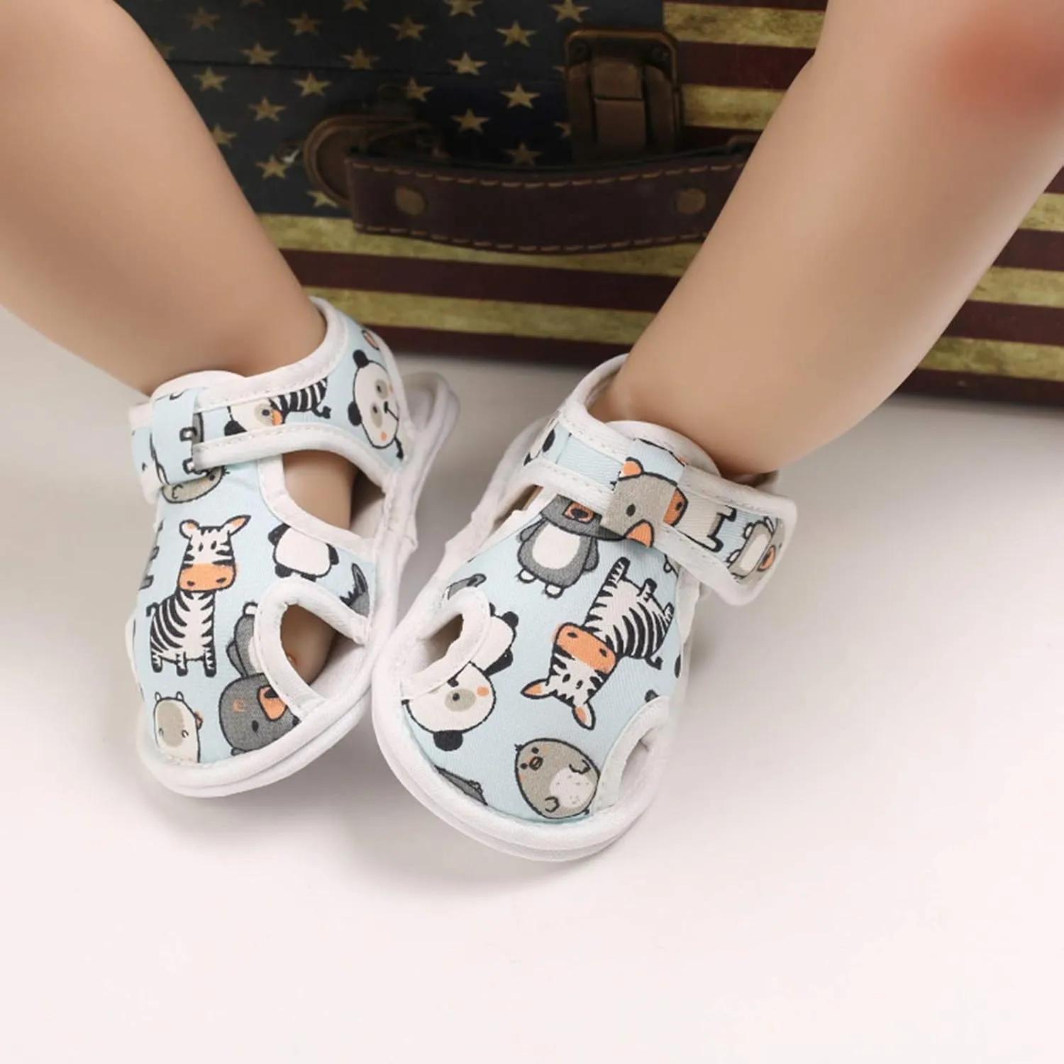 Boys Tennis Shoes Big Kids Toddler Walking Shoes Cartoon Baby Cotton Boys Cute First Toddler Girl Sandals