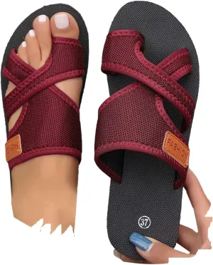 Breathable Mesh Slide Sandals for Women, Women's Hollow Mesh Slide Sandals Orthopedic Shoes Summer Beach Slides