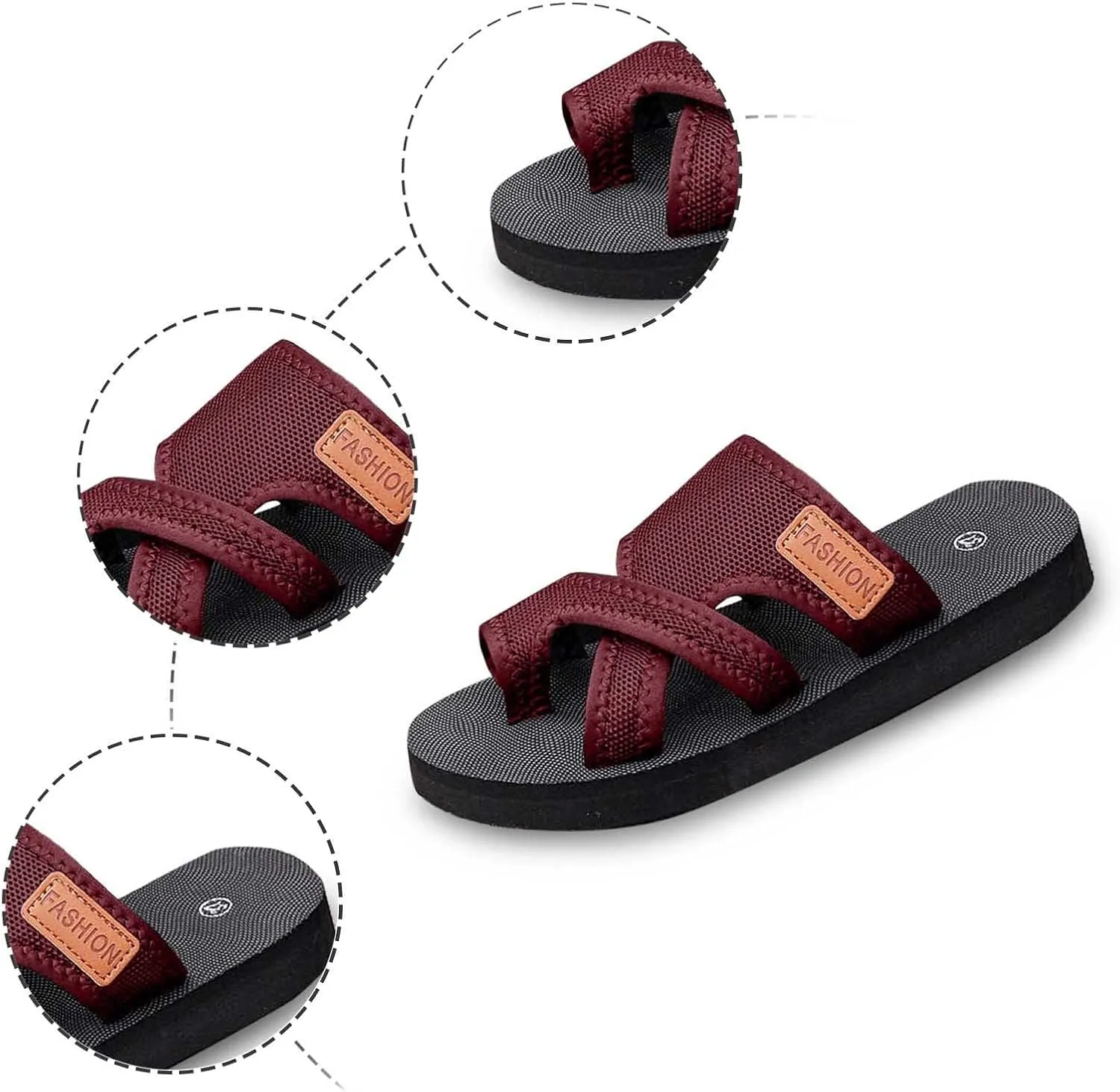 Breathable Mesh Slide Sandals for Women, Women's Hollow Mesh Slide Sandals Orthopedic Shoes Summer Beach Slides