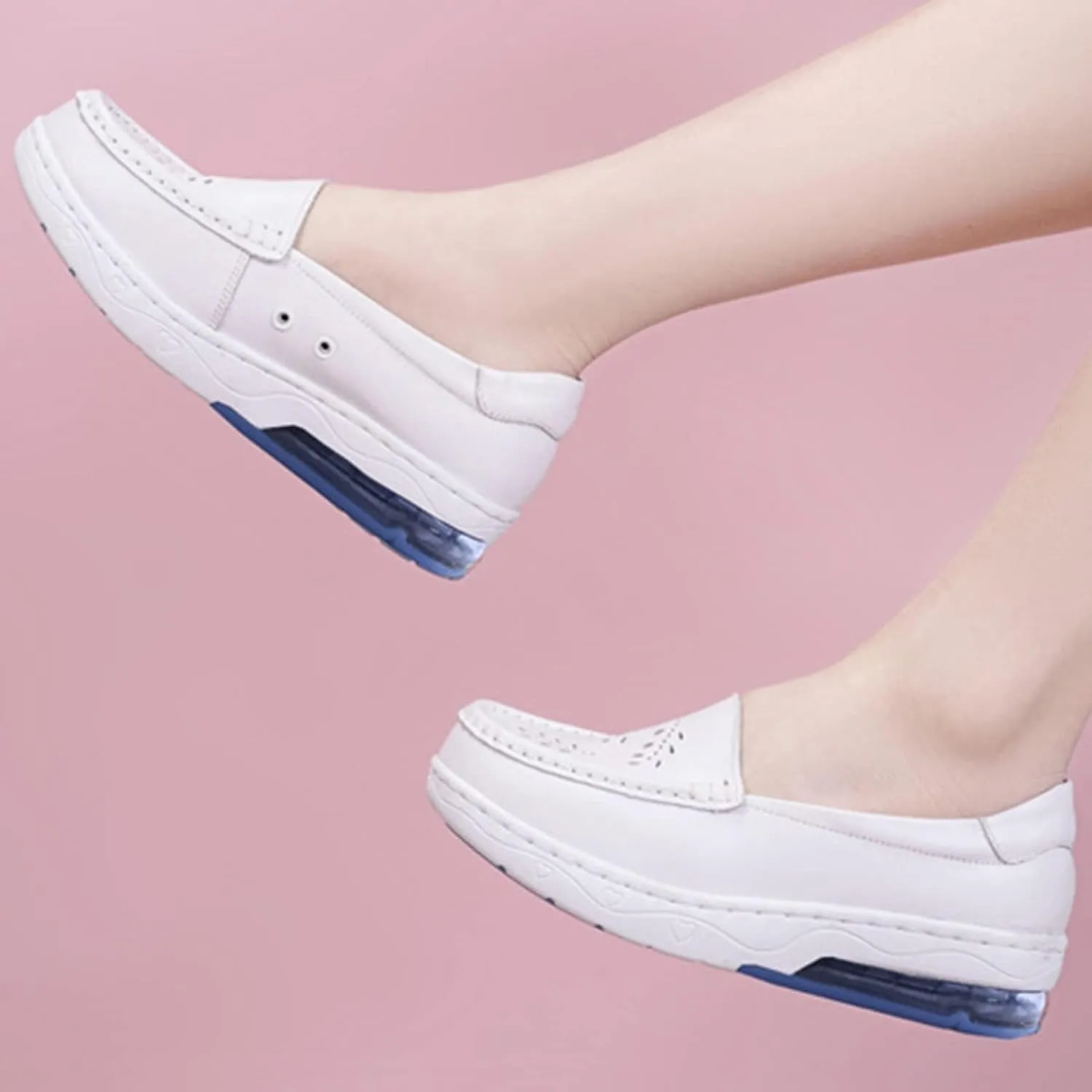 Bunions Nursing Shoes for Women with Arch Support,Breathable Mesh Orthopedic Nurse Shoes,Comfortable Slip Resistant Work Shoes for Women Food Service
