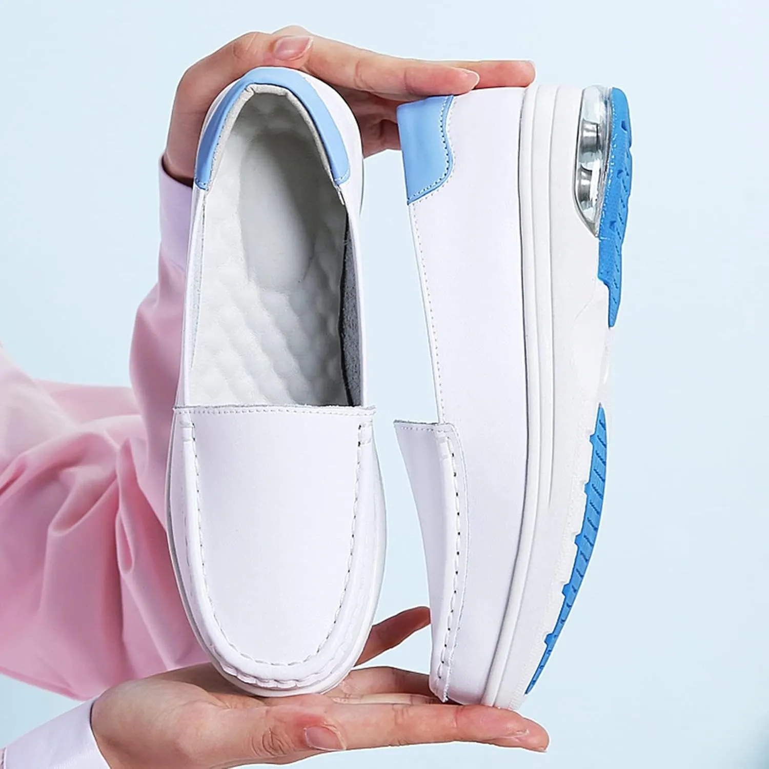 Bunions Nursing Shoes Women,Comfortable Breathable Healthcare Nurse Shoes,Professional Lightweight Chef Work Shoes,for Hospital Garden Kitchen