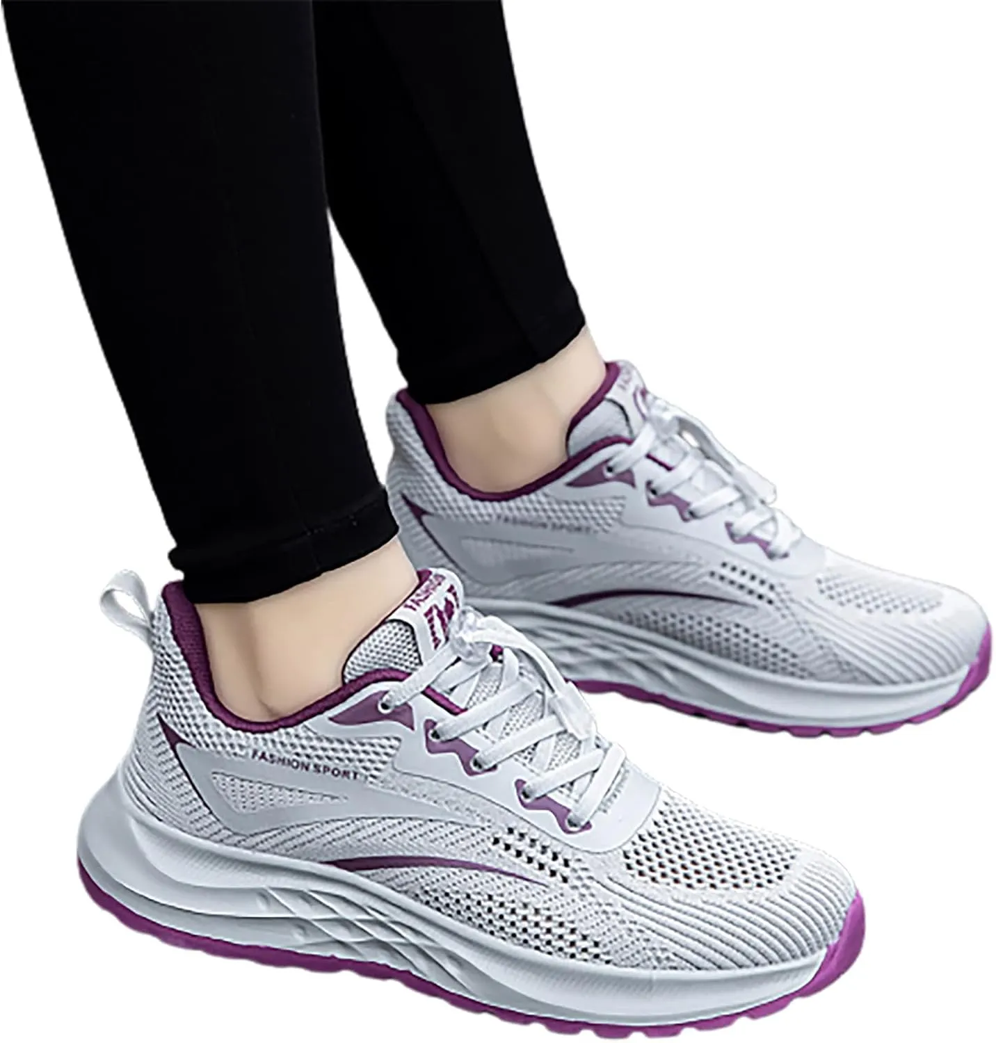 Casual White Sneakers for Women Arch Support Comfy Walking Shoes for Women Dressy Black Non Slip Shoes for Women Size 5 Gym Shoes for Women Workout Size 12 Tenis Antideslizantes para Mujer