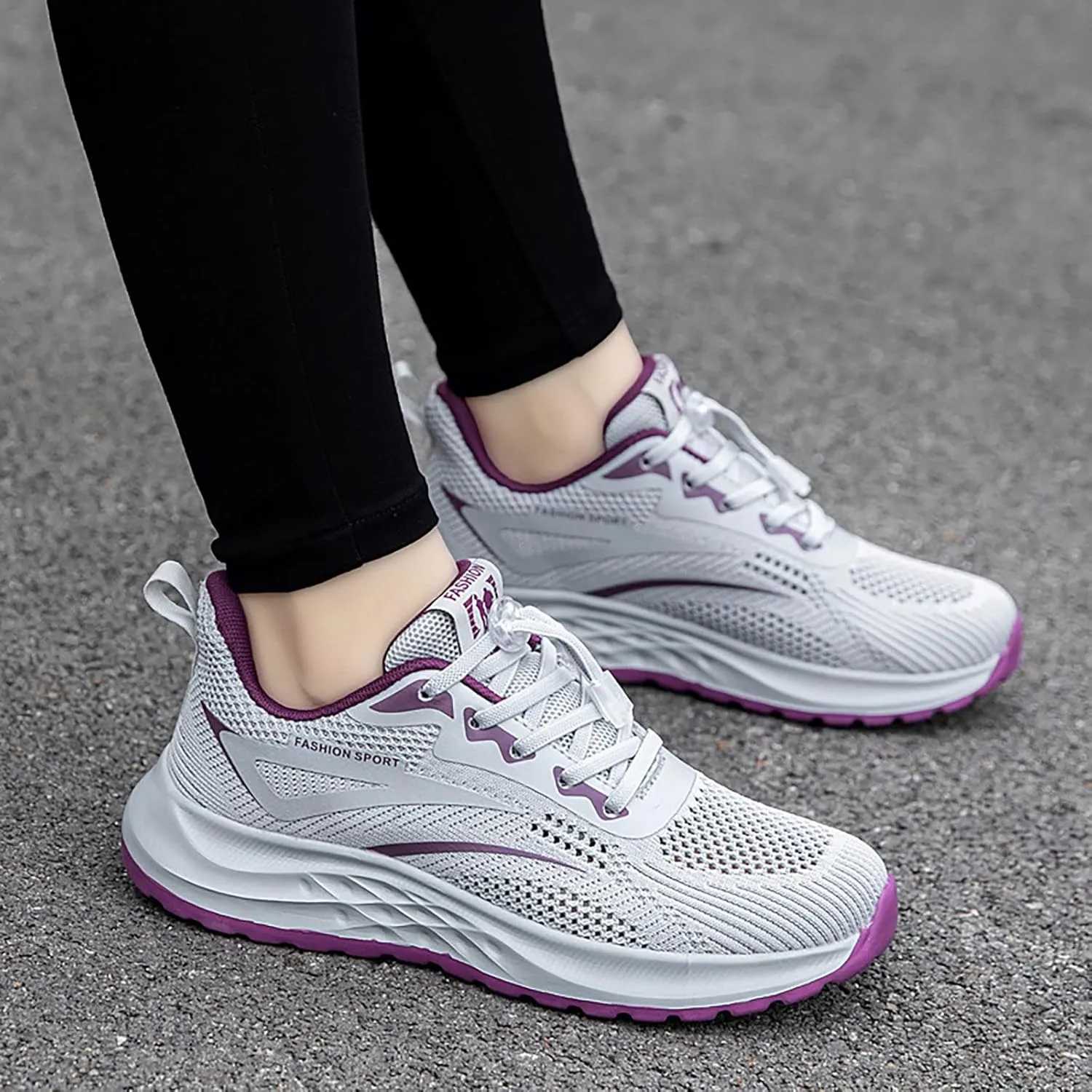 Casual White Sneakers for Women Arch Support Comfy Walking Shoes for Women Dressy Black Non Slip Shoes for Women Size 5 Gym Shoes for Women Workout Size 12 Tenis Antideslizantes para Mujer