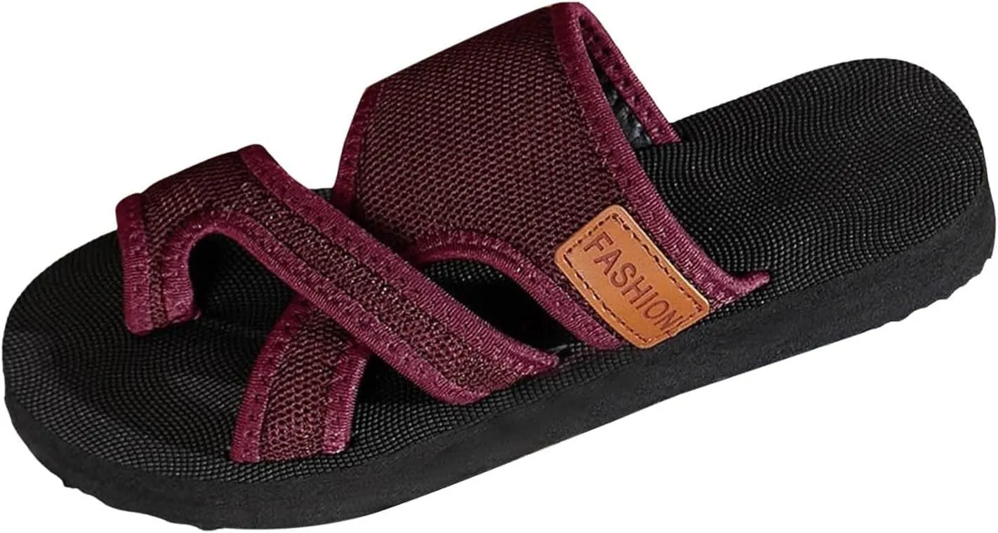 Cathale Mesh Slide Sandals for Women Hollow Mesh Slide Sandals Comfortable Orthopedic Arch Support Mesh Sandals for Women