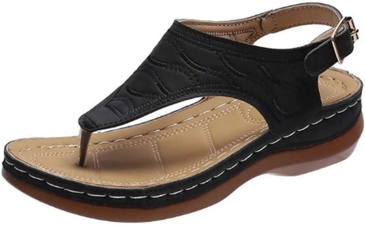 Cathalem Orthopedic Sandals for Women Arch Support 2024 Casual Summer Shoes Flip Flops Comfy Lightweight Breathable Sandals