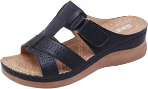 Cathalem Sandals Women Comfortable Orthopedic Wedge Sandalias Women Slip on Platform Sandals