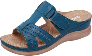 Cathalem Sandals Women Comfortable Orthopedic Wedge Sandalias Women Slip on Platform Sandals