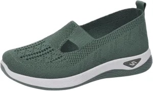 Cathalem Walking Shoes for Women, Women's Woven Orthopedic Breathable Soft Sole Shoes Outdoor Fashion Sneakers