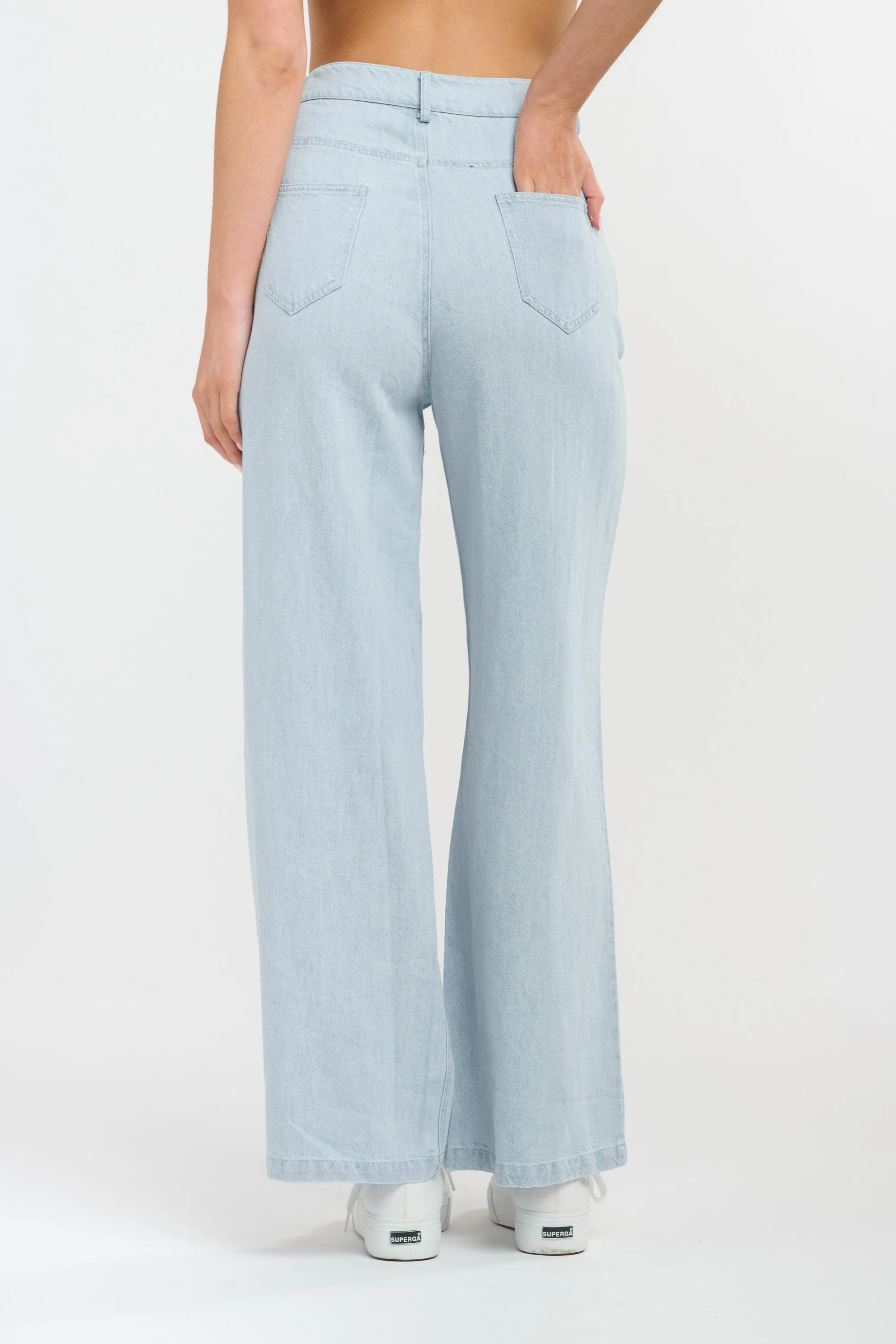 Celeste Tencel Pants - Ice Blue