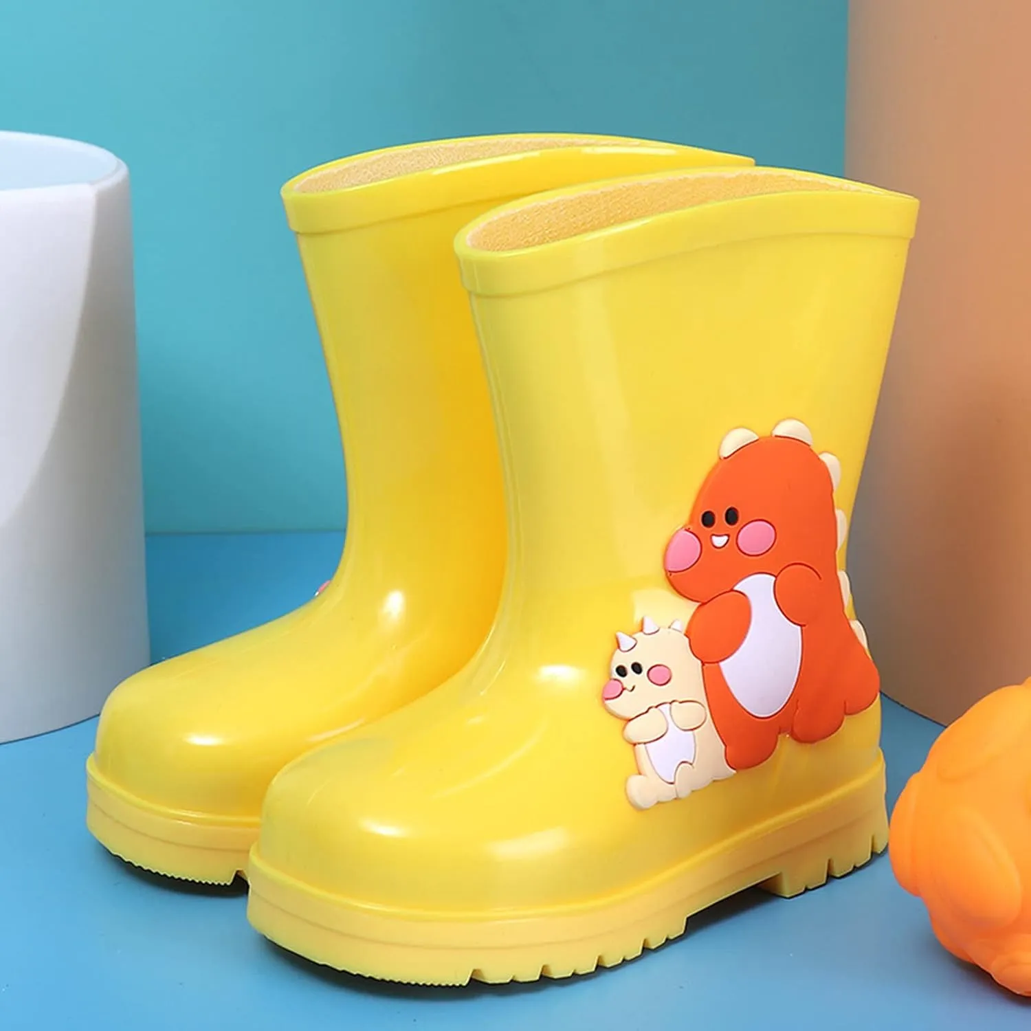 Children Rain Boots Comfortable Wrapped Cartoon Children Rain Shoes Girls High Heel Shoes
