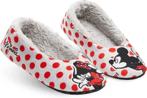 Disney Women's Sock Slippers Ballet Style Non Slip Minnie Stitch Gifts