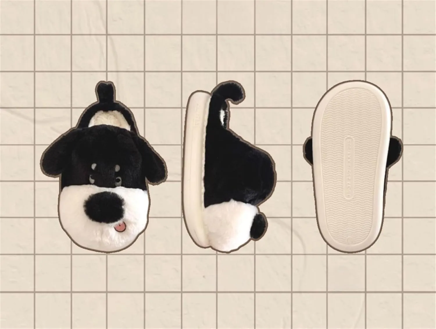Dog Slippers - Women's Cute Plush Home Warm Winter Indoor Slippers
