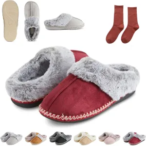 Dreamtoe Slippers, Women's Microsuede Indoor Outdoor Slippers, Winter Slippers for Women