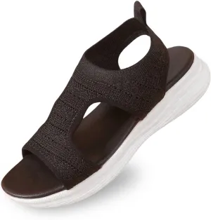 Dress Sandals For Women Sparkly Summer Shoes Women With Back Strap Fashion Gladiator Flat Sandals