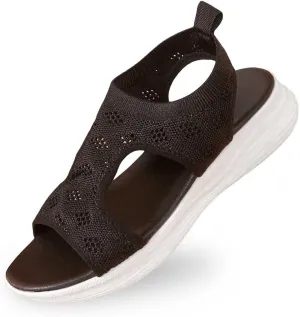 Dress Sandals For Women Sparkly Summer Shoes Women With Back Strap Fashion Gladiator Flat Sandals