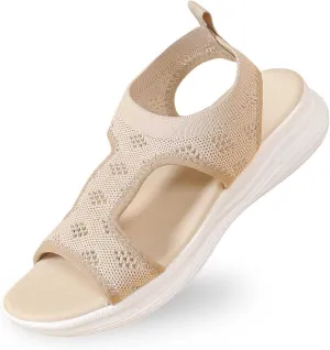 Dress Sandals For Women Sparkly Summer Shoes Women With Back Strap Fashion Gladiator Flat Sandals