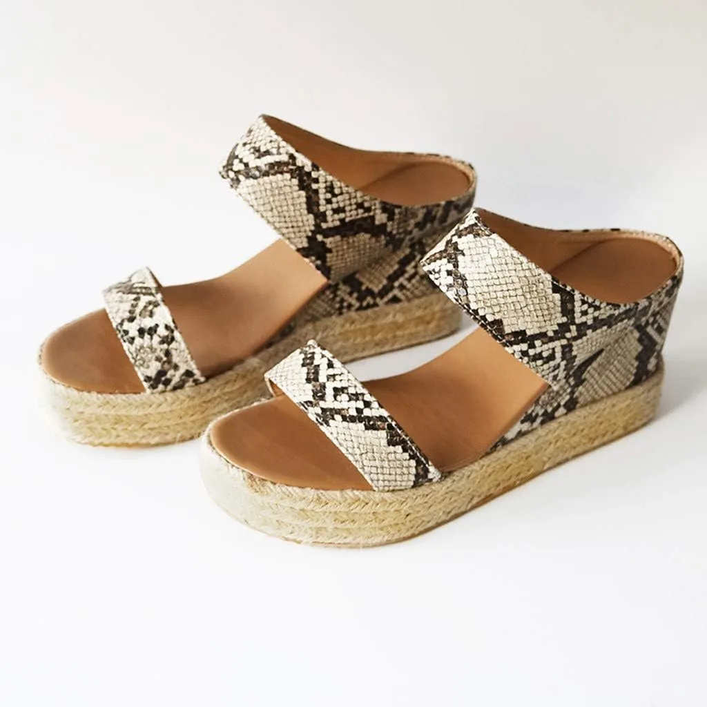 Eduavar Wedge Sandals for Women Dressy, Espadrille Sandals for Women Summer Travel Beach Sandals Platform Wedge Sandals