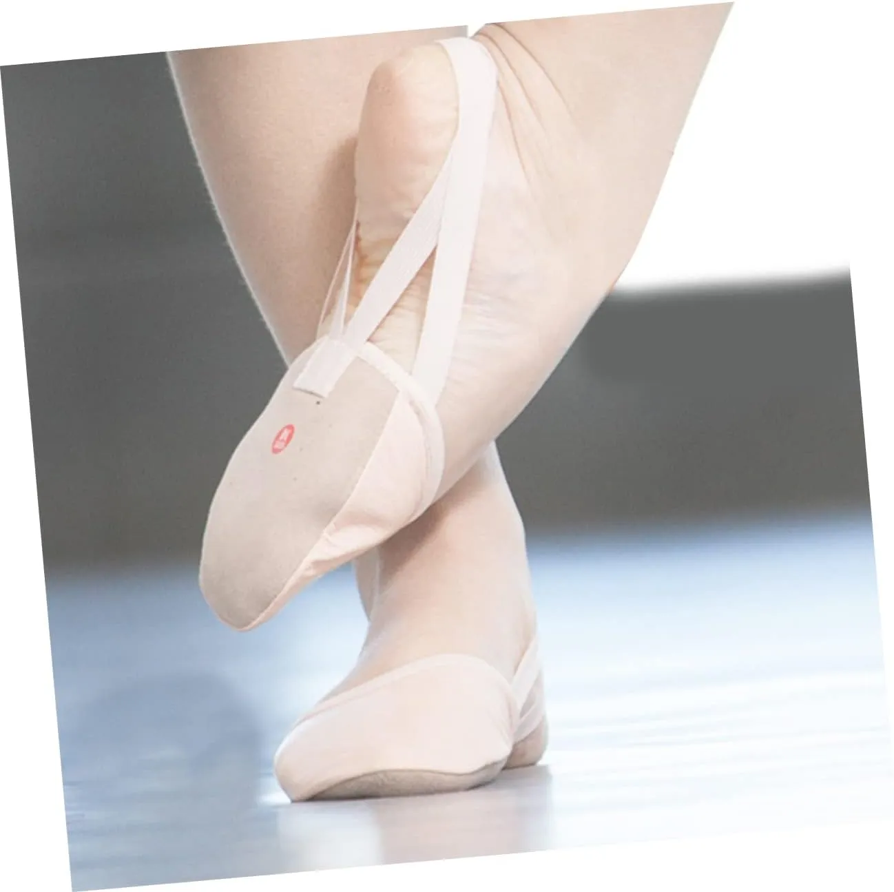 Elastic Band Dance Shoes for Women Ballet Toe Shoes Non-Slip Breathable Design Half Sole Toe Protectors for Yoga Folk Modern Ballroom Jazz Size 33