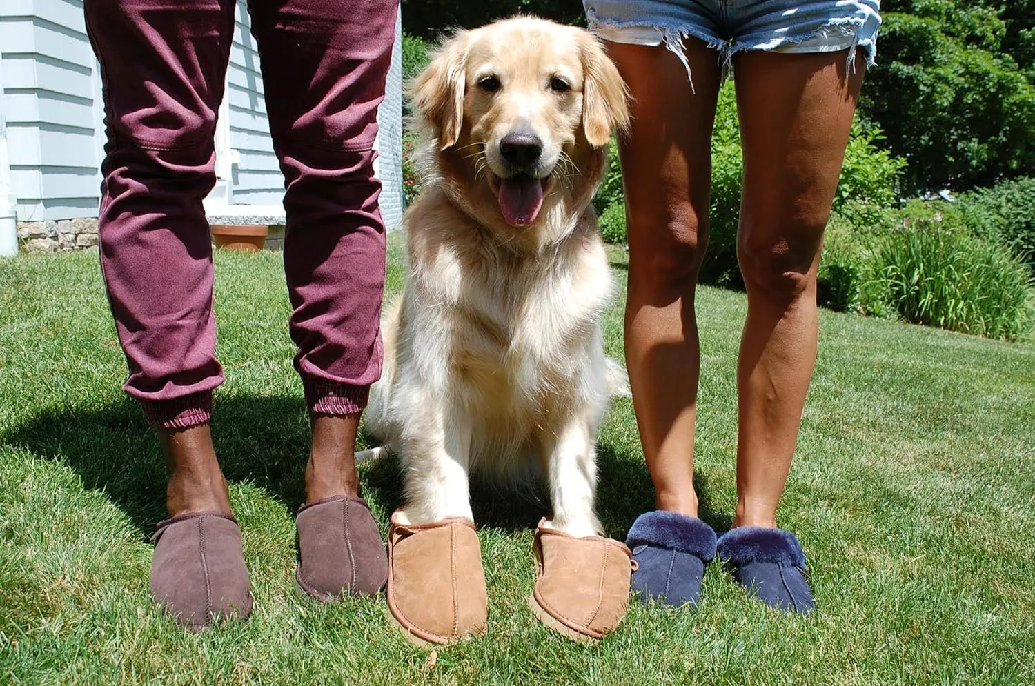 Fireside by Dearfoams Men's Grafton Shearling Indoor/Outdoor Clog Slipper